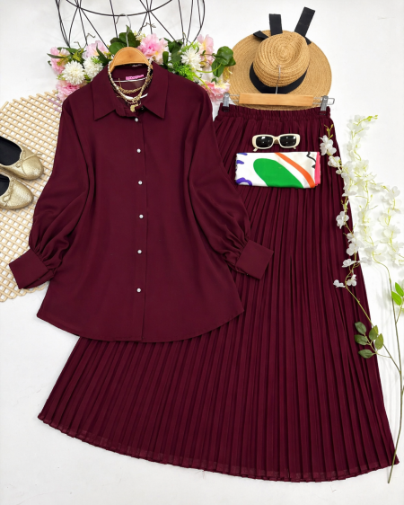 طقم تنورة كسرات
