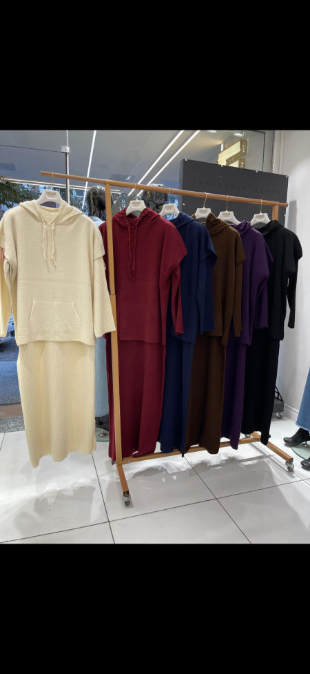 فستان بيسك قطعتين